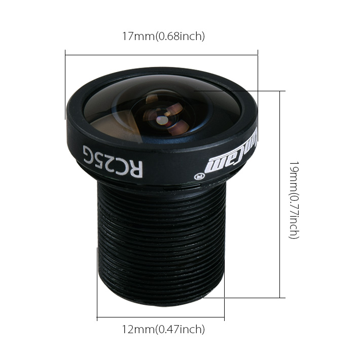 FOV 170 Degree 1/2", 2.1mm Wide Angle, FPV Camera Lens ,RunCam Eagle 4:3