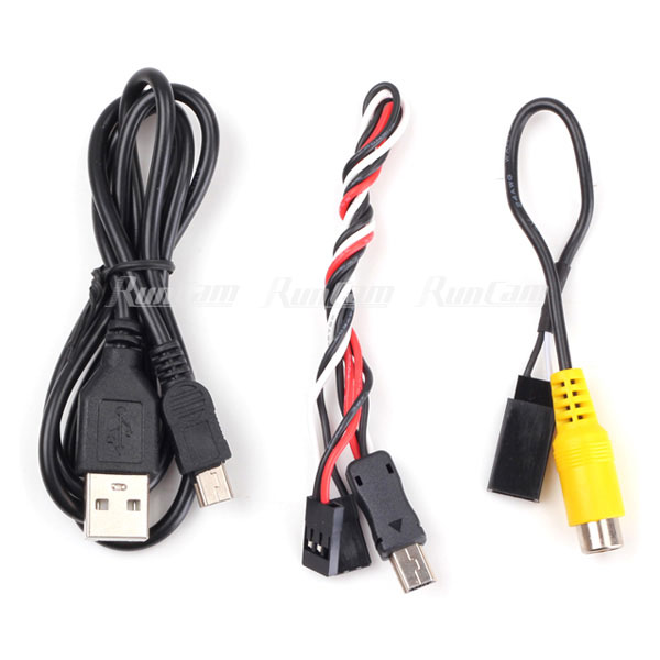 Mini Usb Cable & AV Cable For RunCamHD Camera