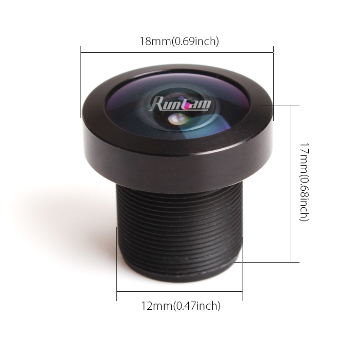 title='FOV FOV 150 Degree 1/2" 2.5mm Wide Angle, FPV Camera Lens RunCam Owl Plus